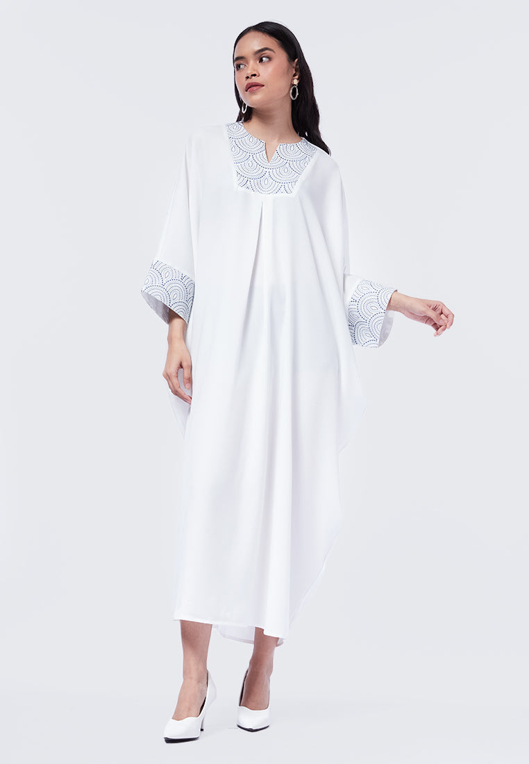 Embroidered Long Sleeve Gamis