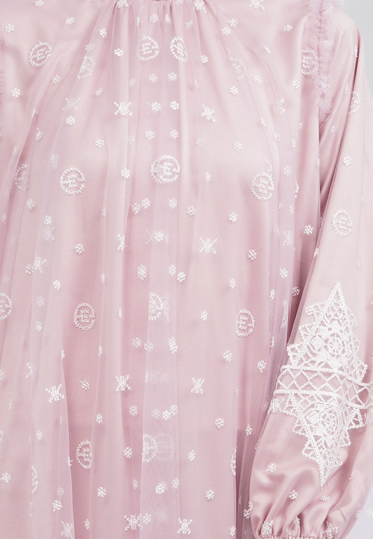Executive x Khanaan Printed Tulle Gamis