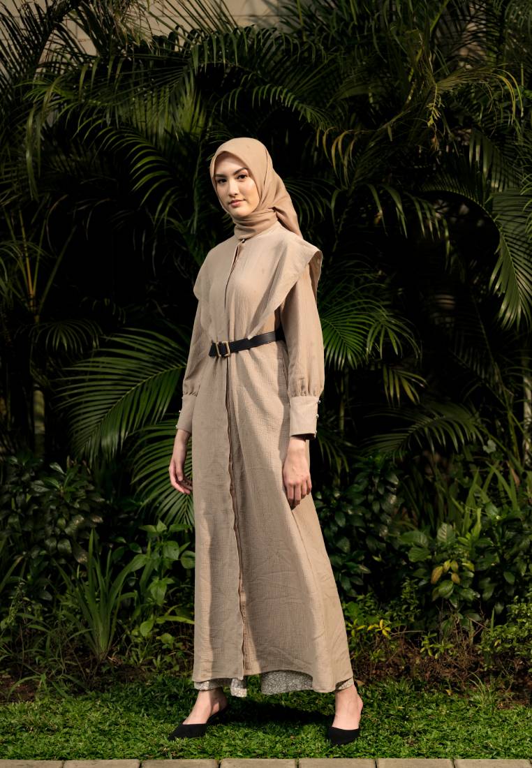 Executive x Jenahara Mandarin Collar Maxi Dress