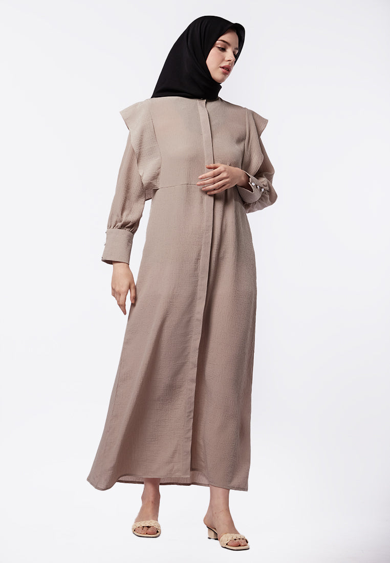 Executive x Jenahara Mandarin Collar Maxi Dress