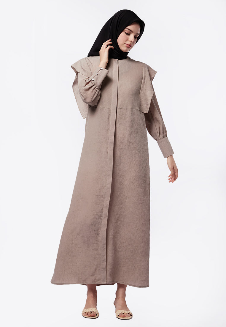 Executive x Jenahara Mandarin Collar Maxi Dress