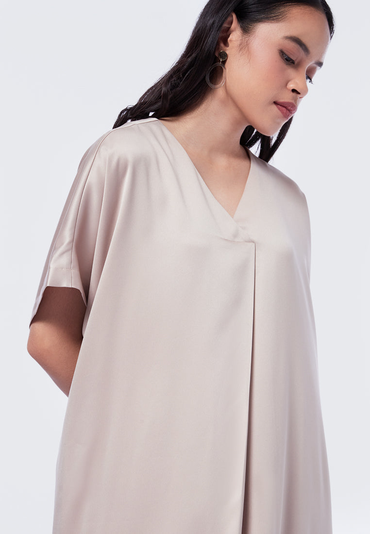 Short Sleeve V-Neck Kaftan