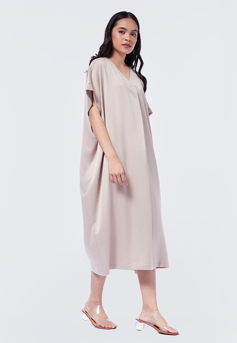 Short Sleeve V-Neck Kaftan