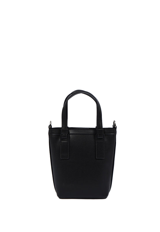 Black Sling Bag with Top Handle