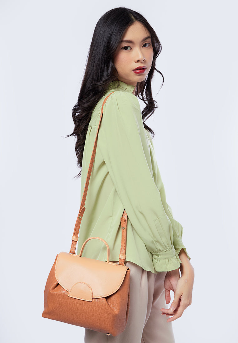 Pumpkin Sling Bag With Top Handle