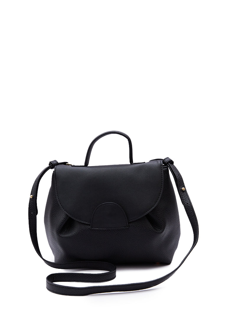 Black Sling Bag With Top Handle