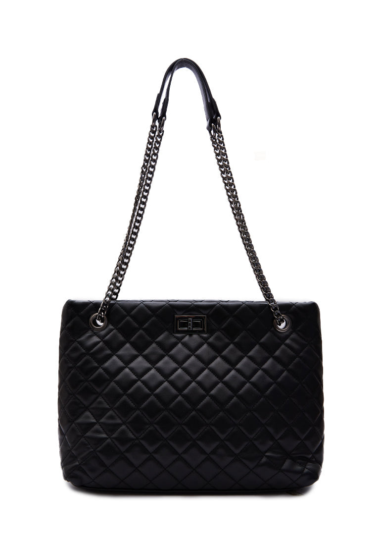 Black Quilted Shoulder Bag