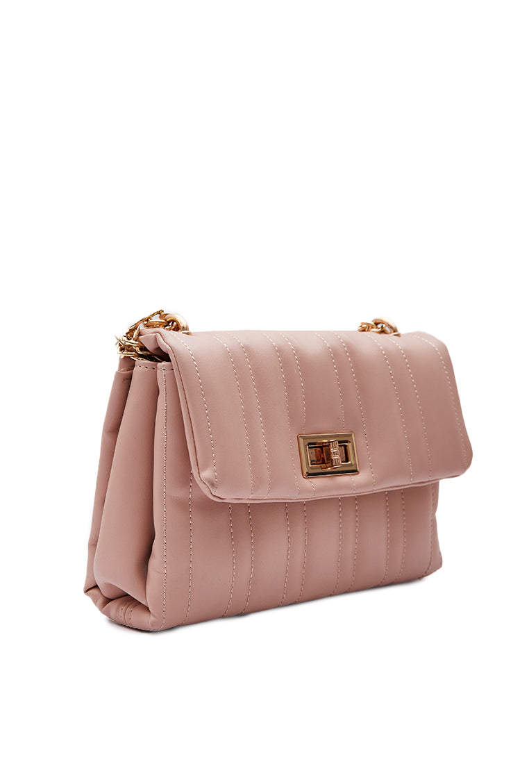 Light Brown Leather Shoulder Bag