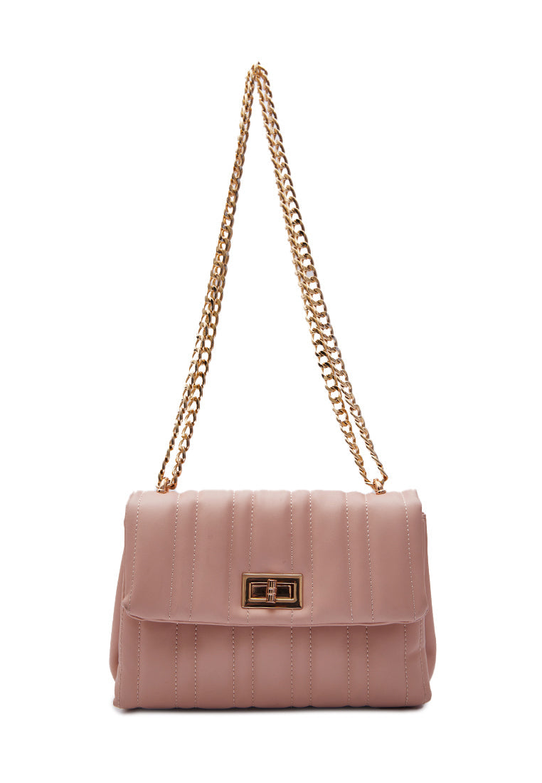Light Brown Leather Shoulder Bag