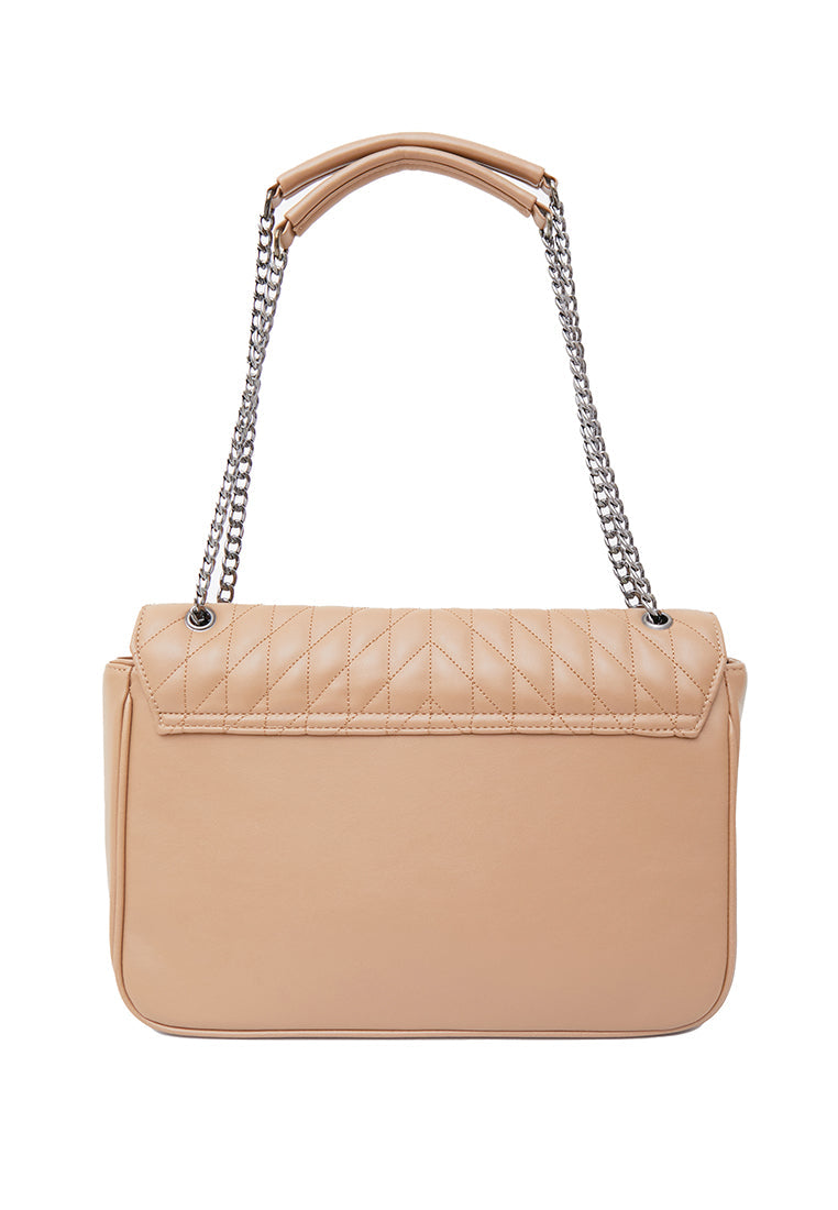 Khaki Chain Handle Bag
