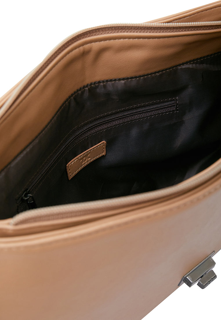 Khaki Chain Handle Bag