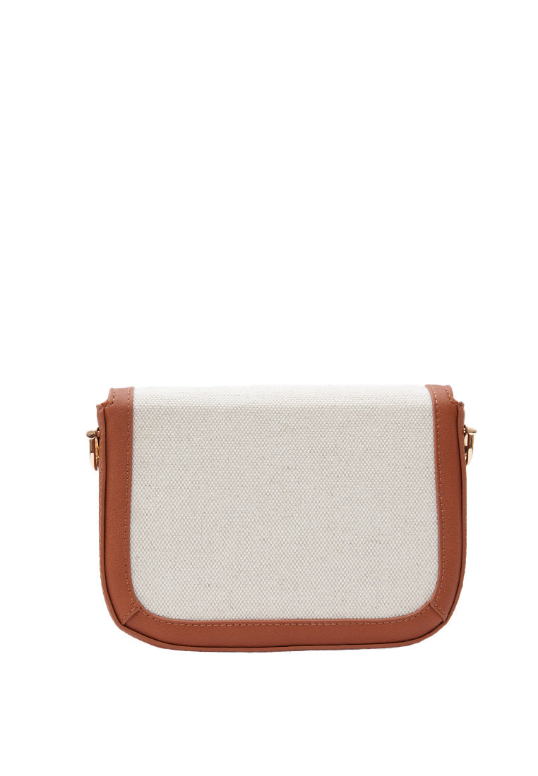 Brown Flap Sling Bag