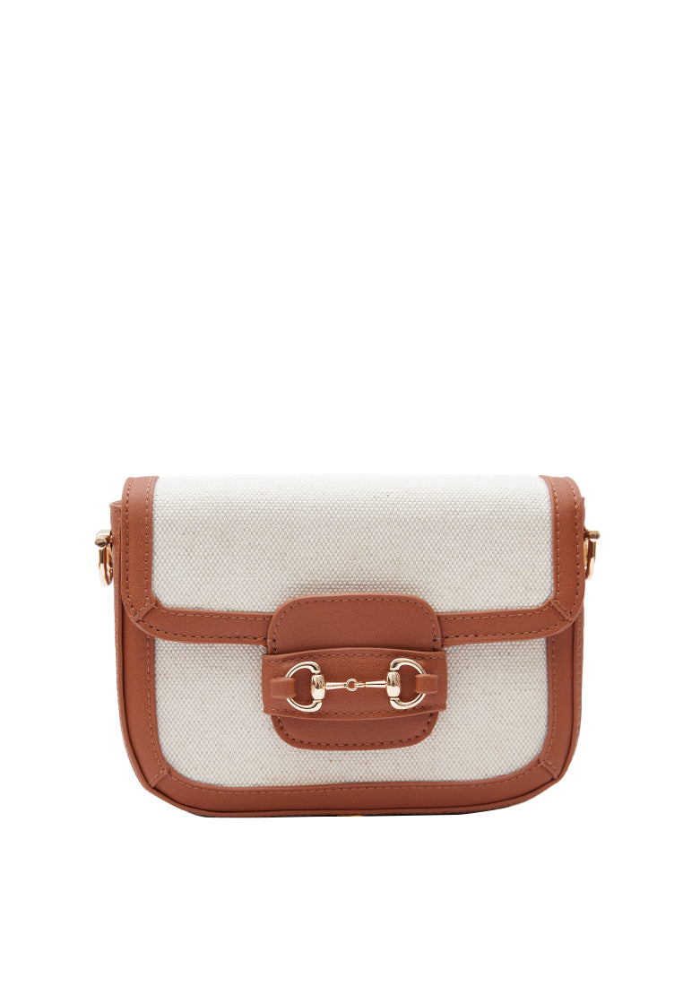 Brown Flap Sling Bag