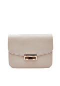 Cream Flap Sling Bag