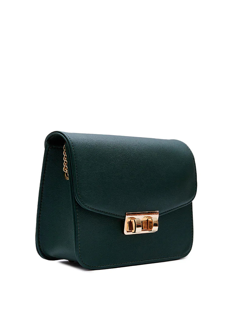 Emerald Flap Sling Bag