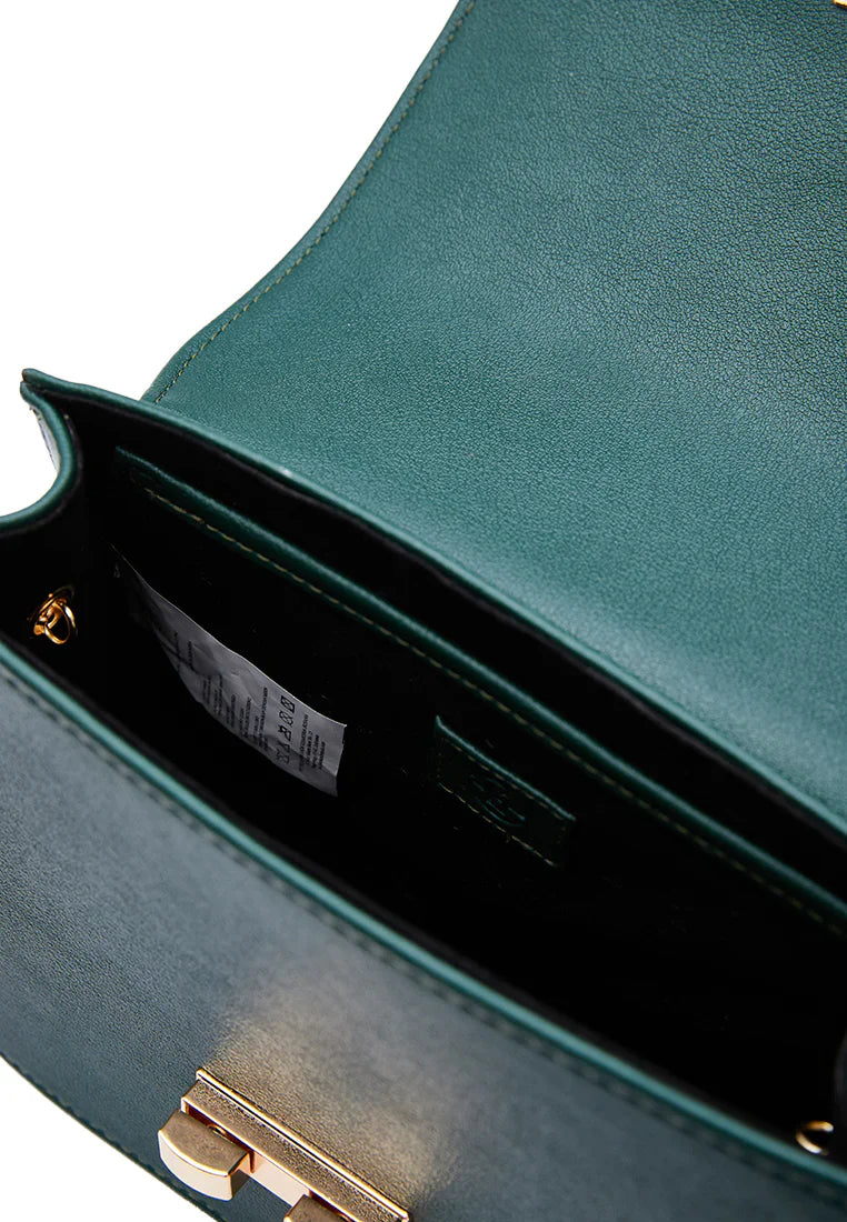 Emerald Flap Sling Bag