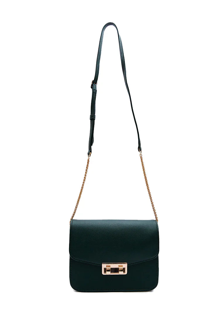 Emerald Flap Sling Bag