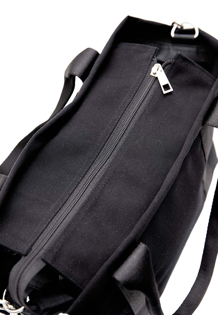 Contrast Piping Tote Bag