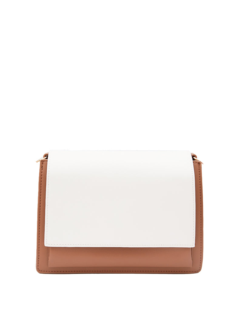 Contrast Flap Sling Bag