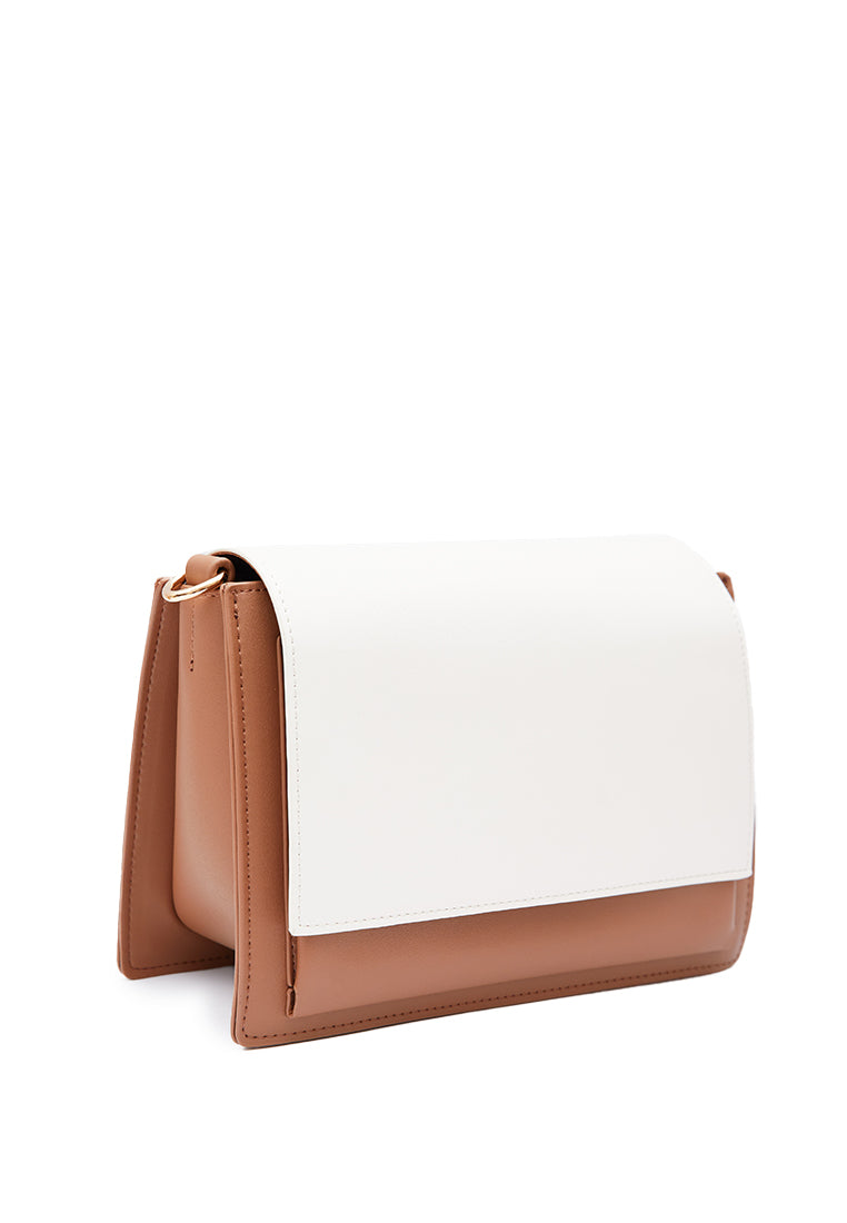 Contrast Flap Sling Bag
