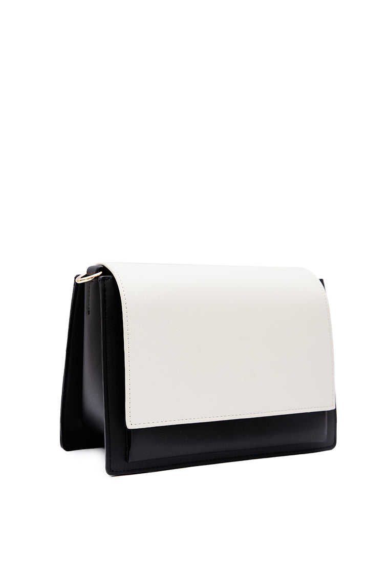 Contrast Flap Sling Bag