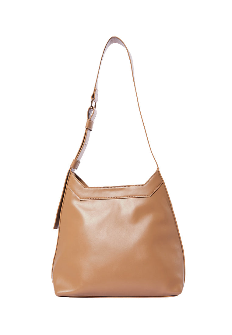 Tan Tote Bag With Adjustable Strap
