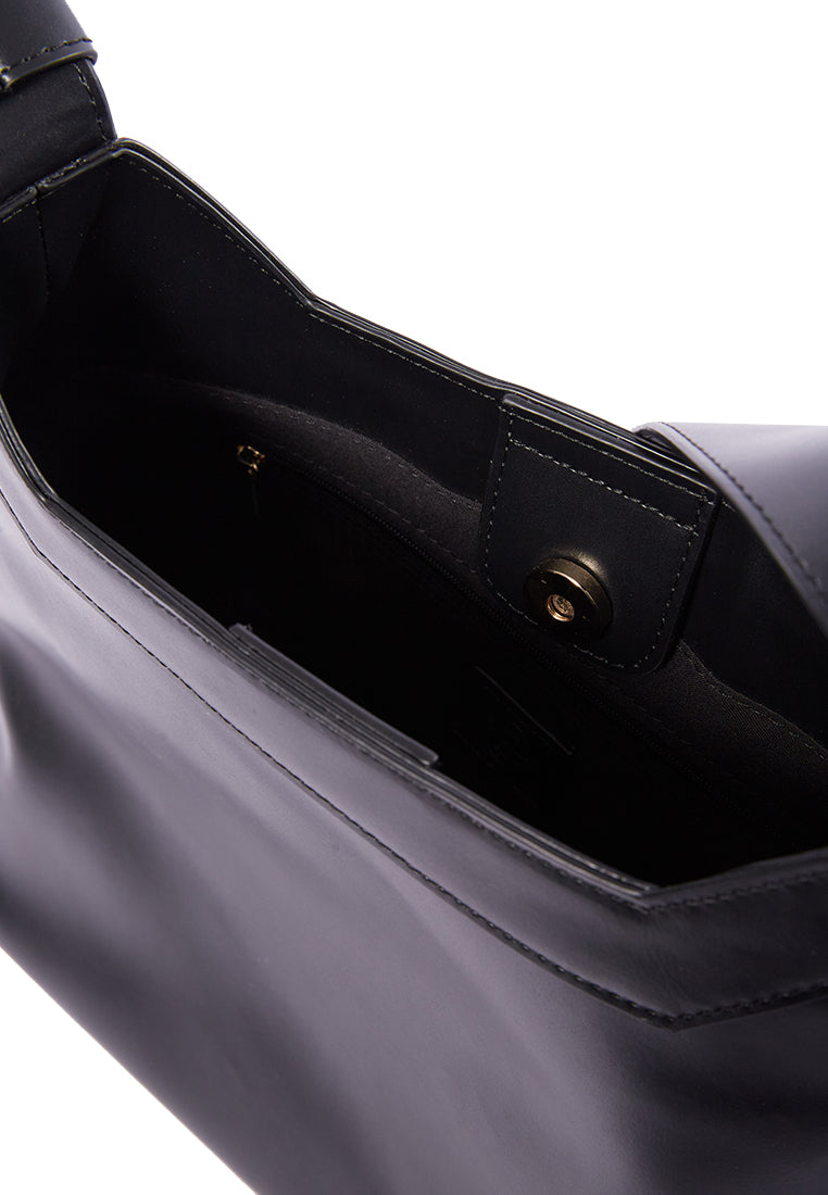 Black Tote Bag With Adjustable Strap