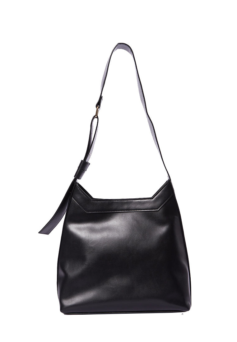 Black Tote Bag With Adjustable Strap