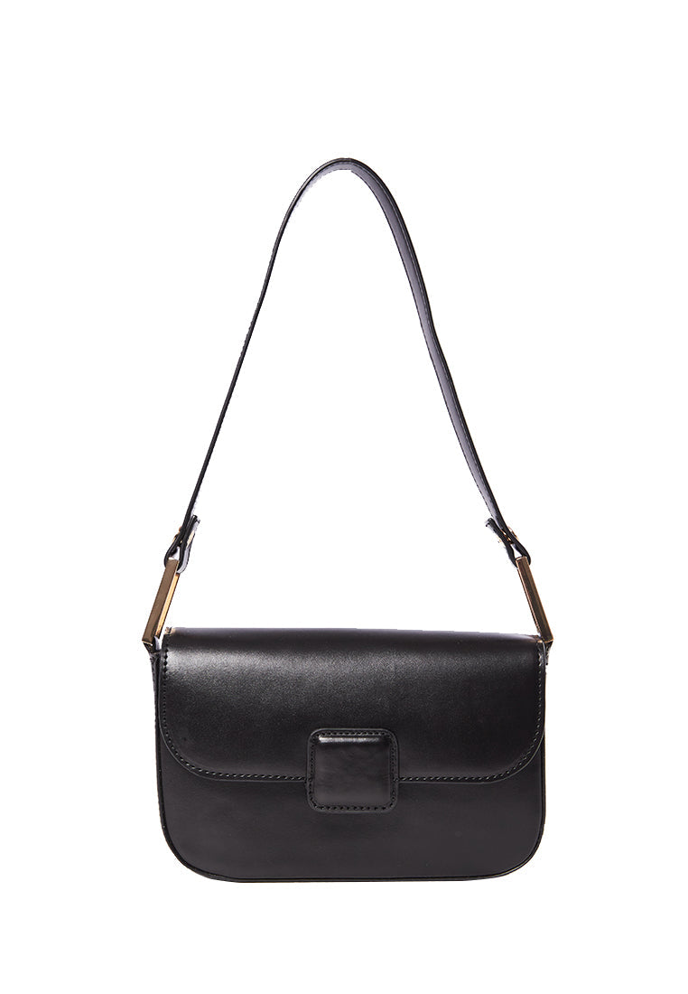 Black Baguette Bag