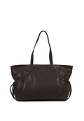 Dark Brown Leather Shoulder Bag