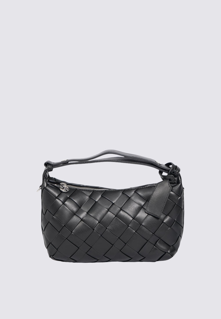 Black Sling Bag with Top Handle