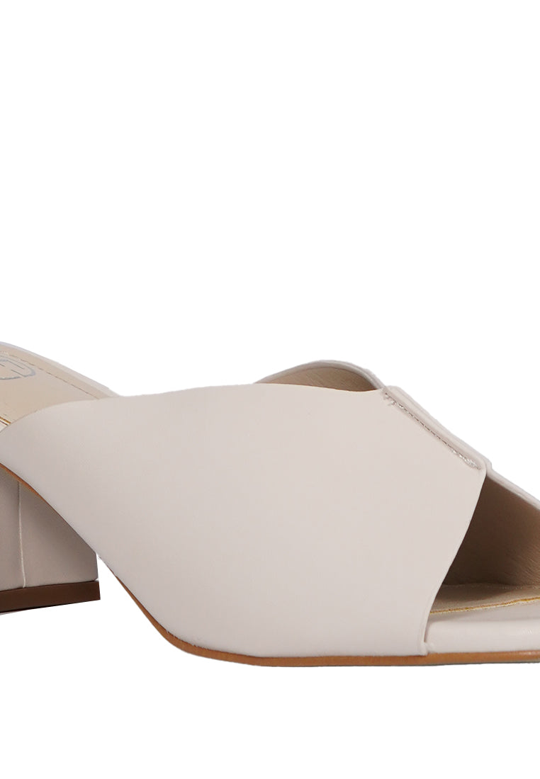 Off White Mules Heels