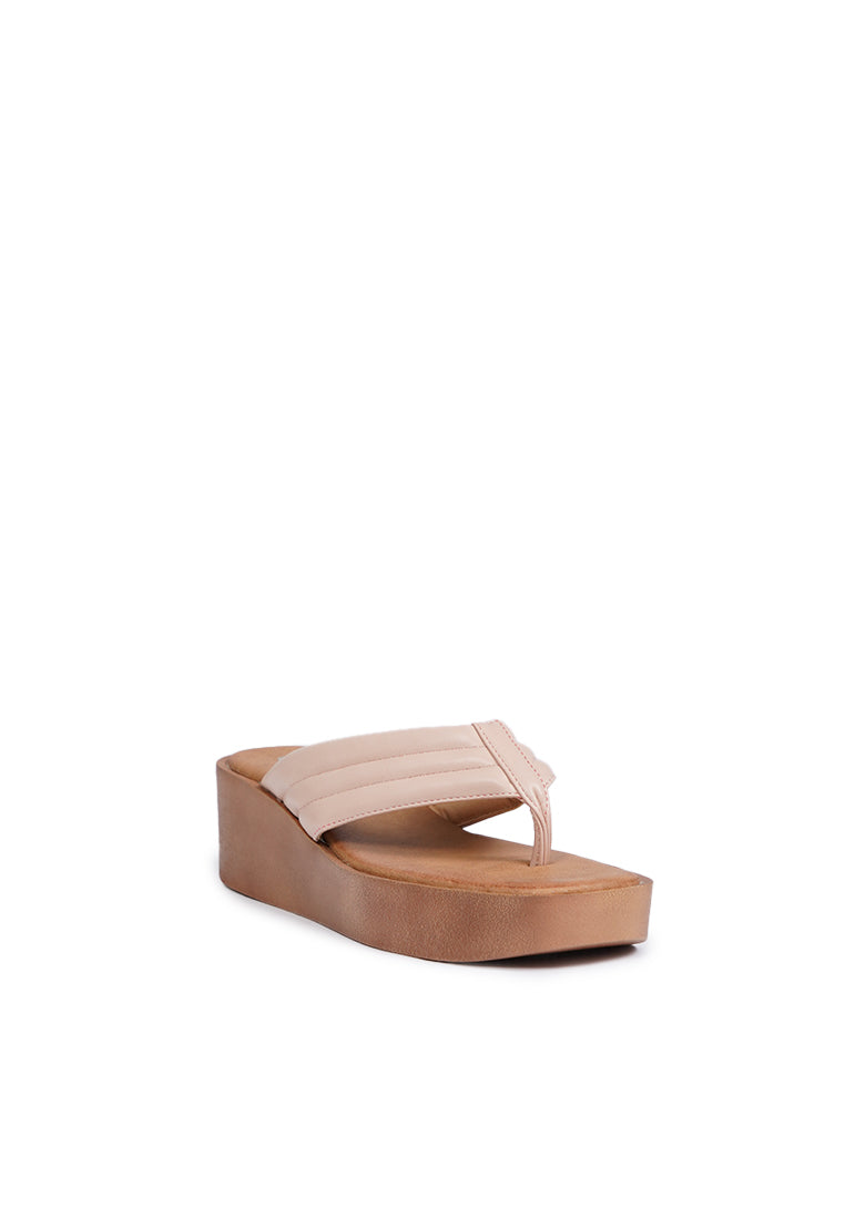 V-Strap Wedges Sandals