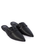 Flat Mules Black