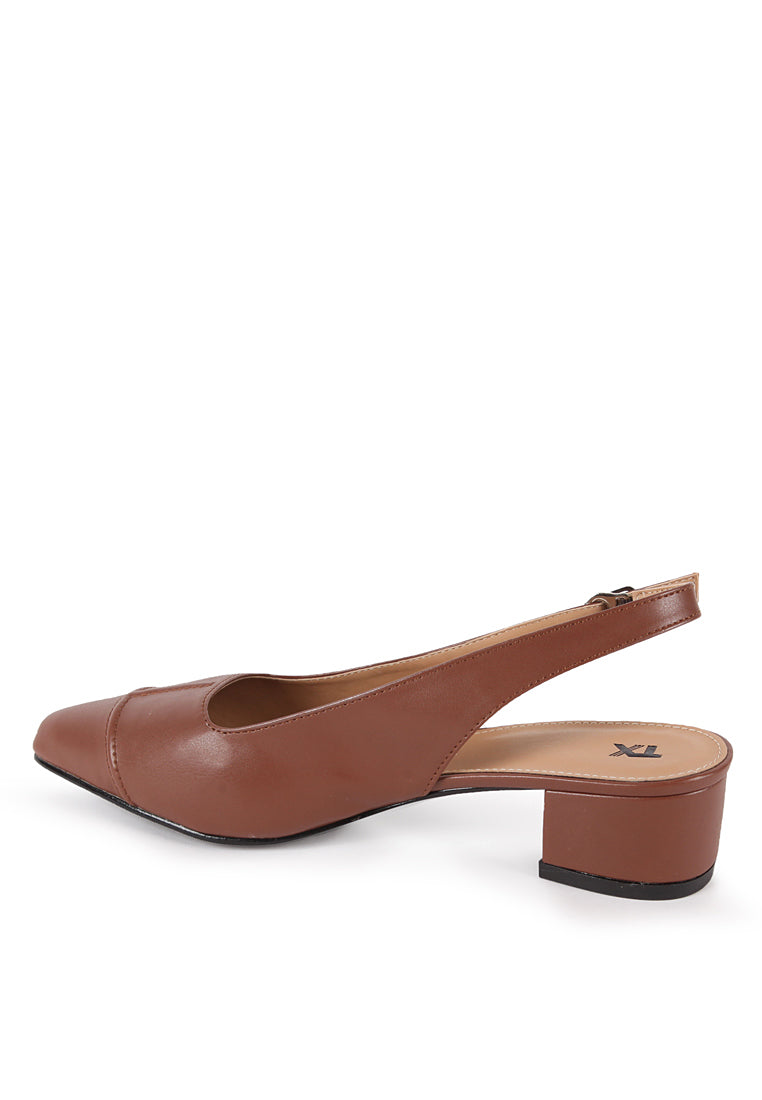 Brown Pointed Toe Heels