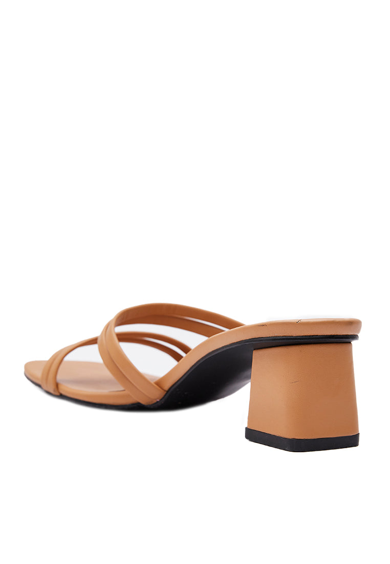 Camel Block Heels