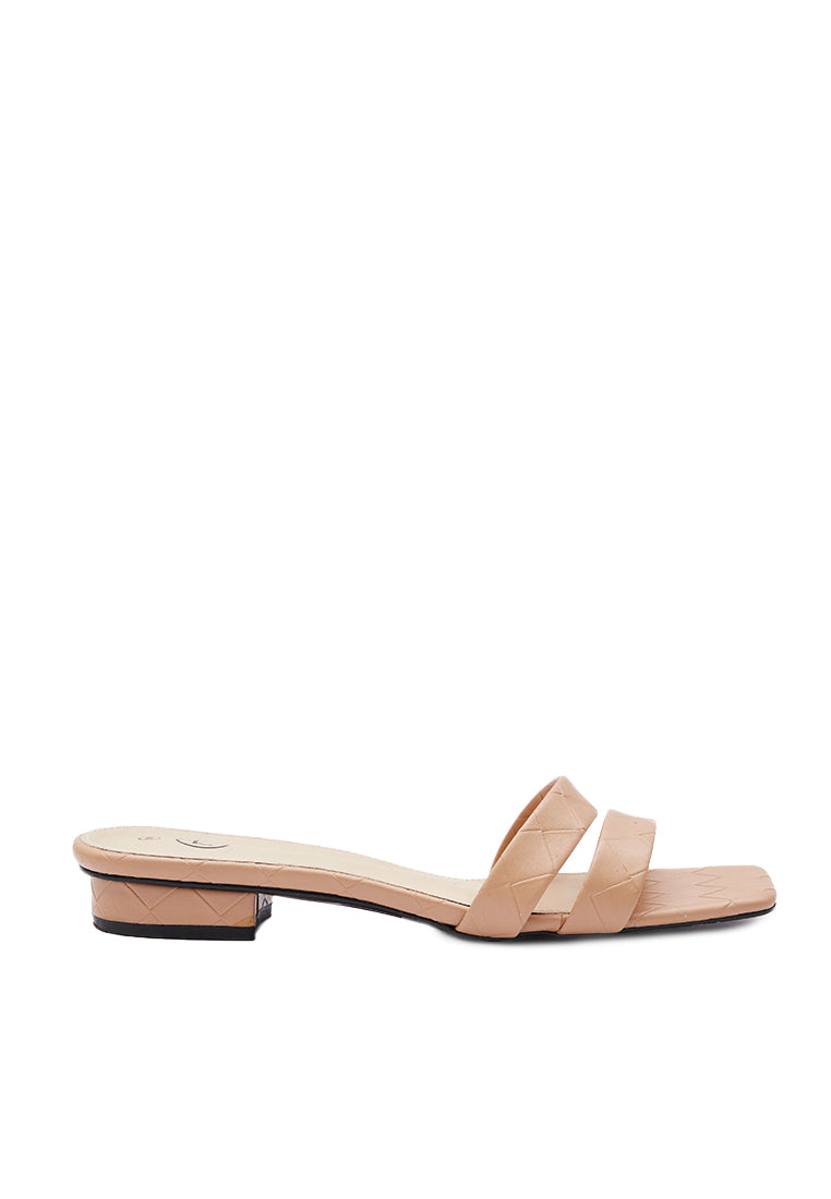 Tan Double Strap Sandals