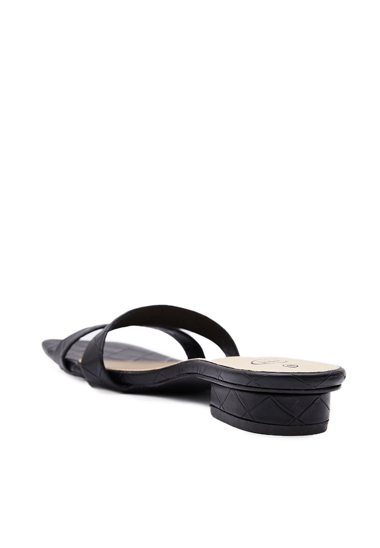 Black Double Strap Sandals