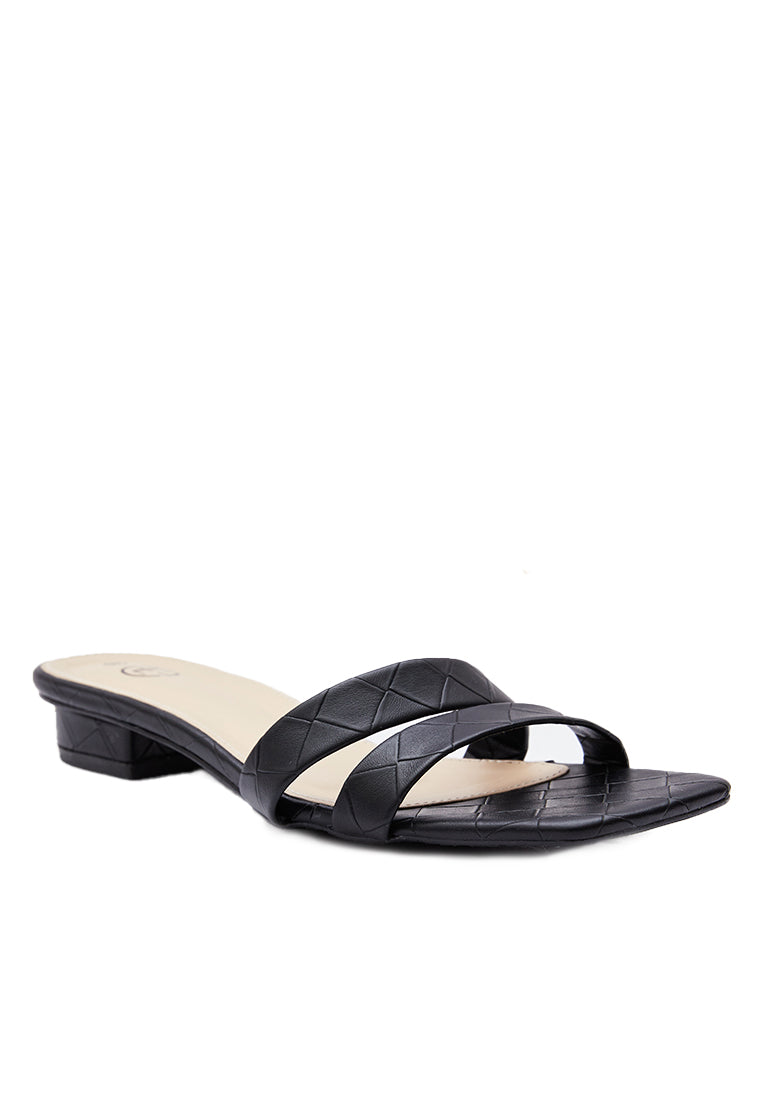 Black Double Strap Sandals