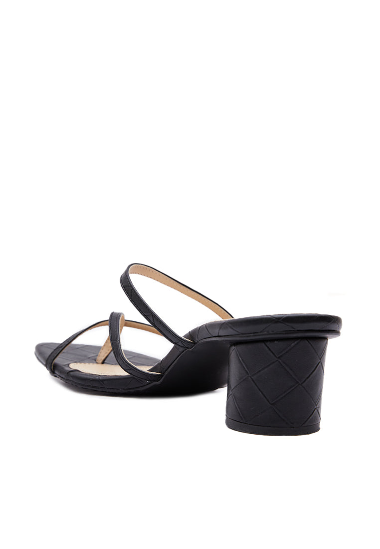Black Criss Cross Strap Sandals