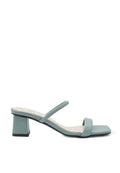 Dusty Green Double Strap Heels