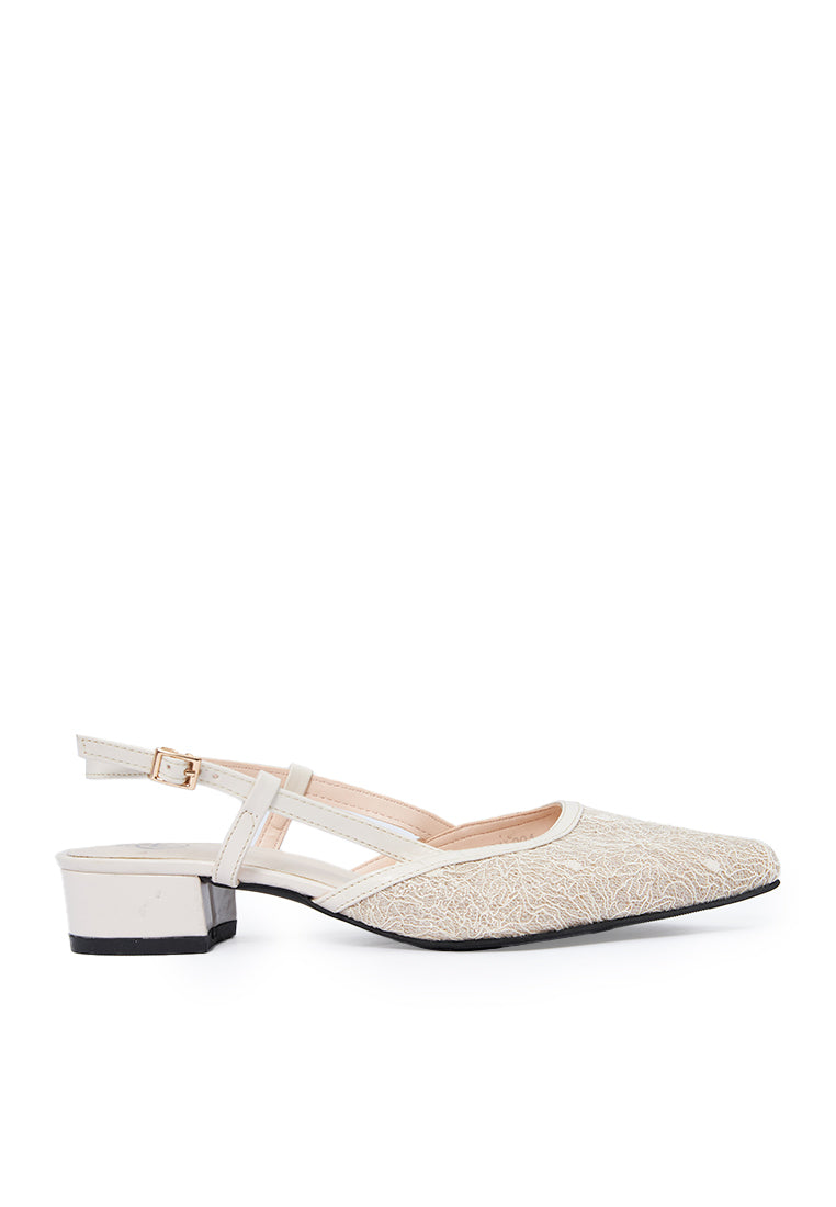 Laced Closed Toe Heels