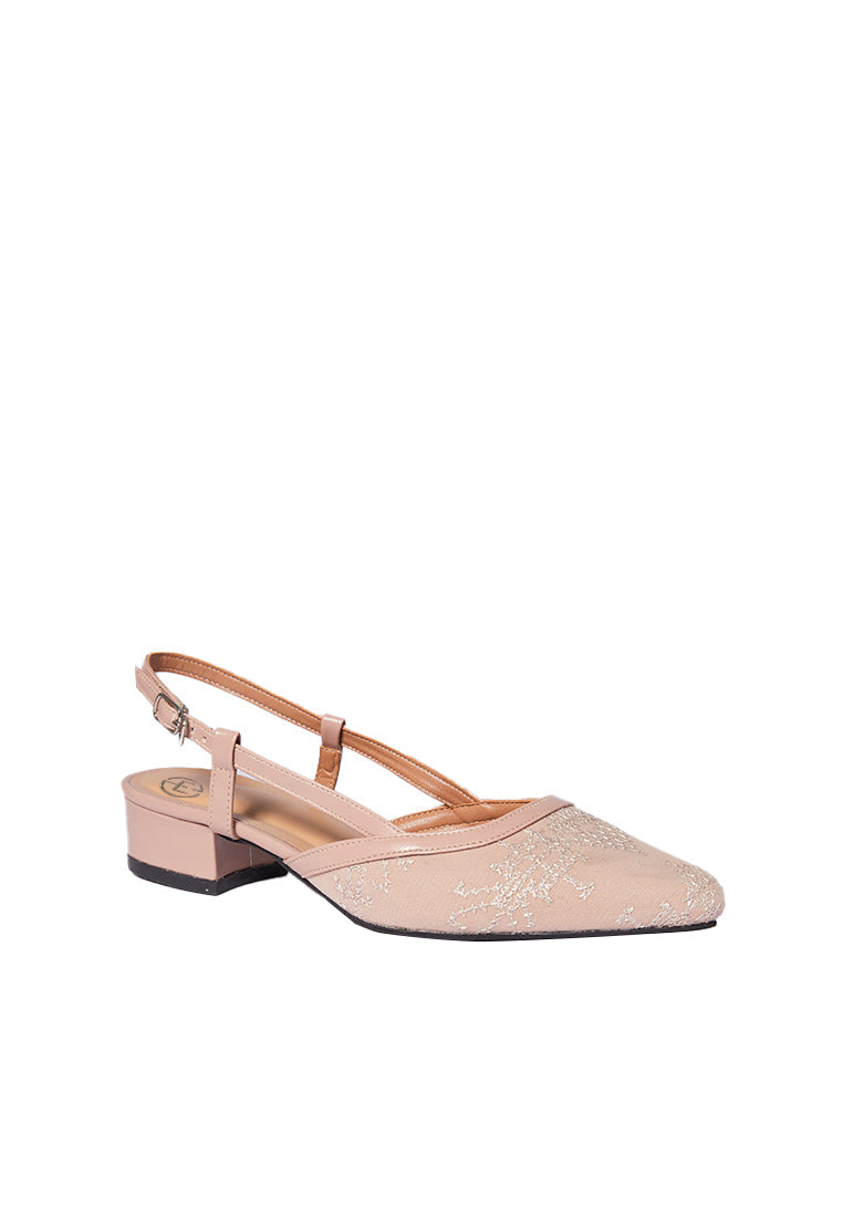 Laced Closed Toe Heels