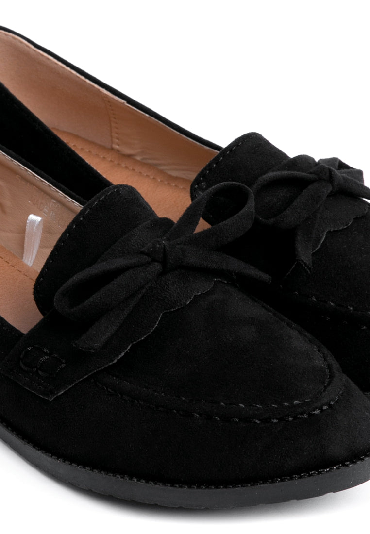Black Bow Loafer