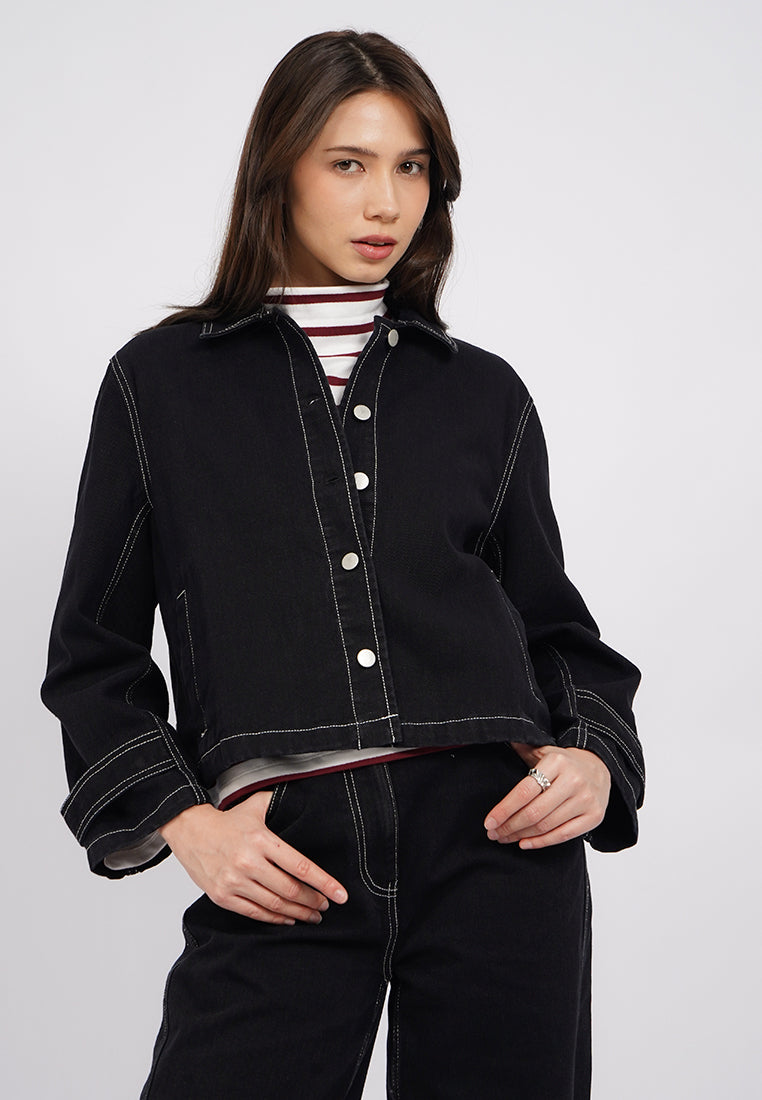 Denim Trench Jacket
