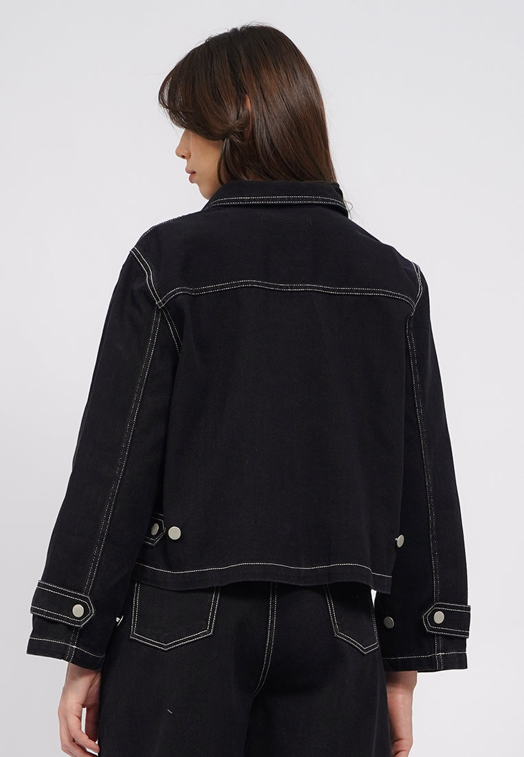 Denim Trench Jacket