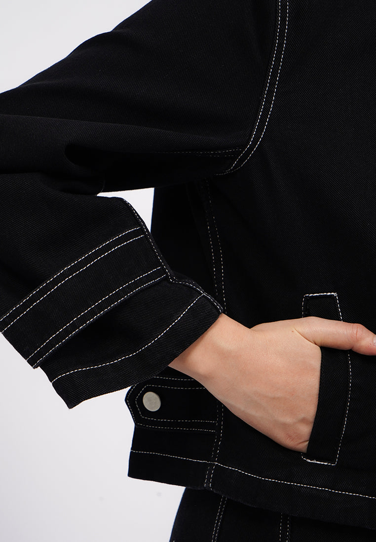 Denim Trench Jacket