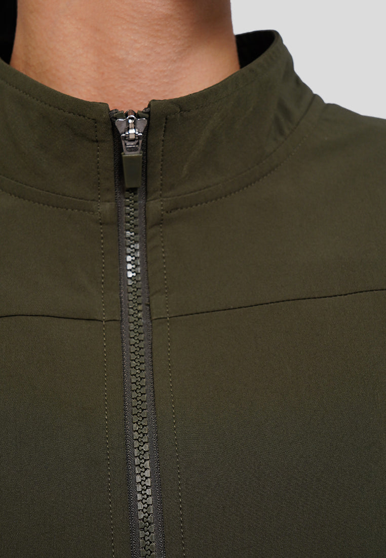 High Neck Active Cropped Jacket