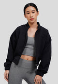 High Neck Active Cropped Jacket