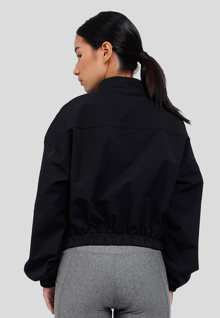 High Neck Active Cropped Jacket